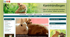 Desktop Screenshot of kaninhaandbogen.dk