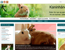 Tablet Screenshot of kaninhaandbogen.dk